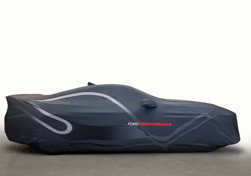 Ford Mustang Car Cover - Ford Racing - Low Wing, Outdoor - Gray - 2024+ Ford Mustang Car Cover - Ford Racing - Low Wing, Outdoor - Gray - 2024+
